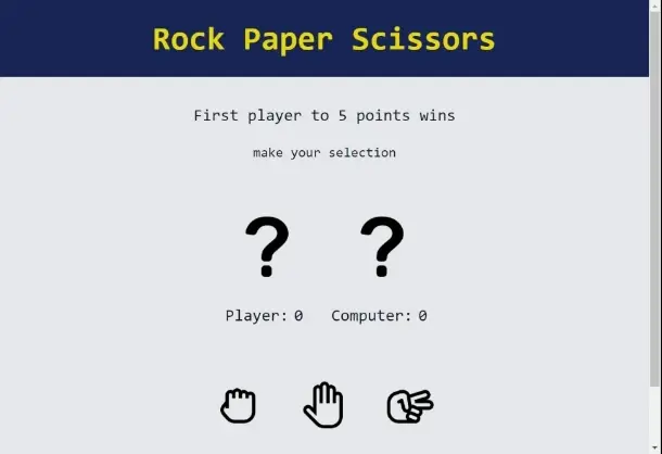 preview of rock, paper, scissors game
